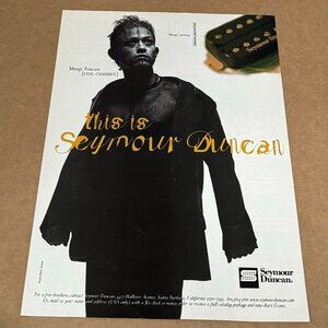 Meegs Rascon of Coal Chamber - SEYMOUR DUNCAN PICKUPS - 2002 Print Ad